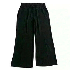 Andeawy Black Tie in Front Casual Pants Size XXL Open in Front